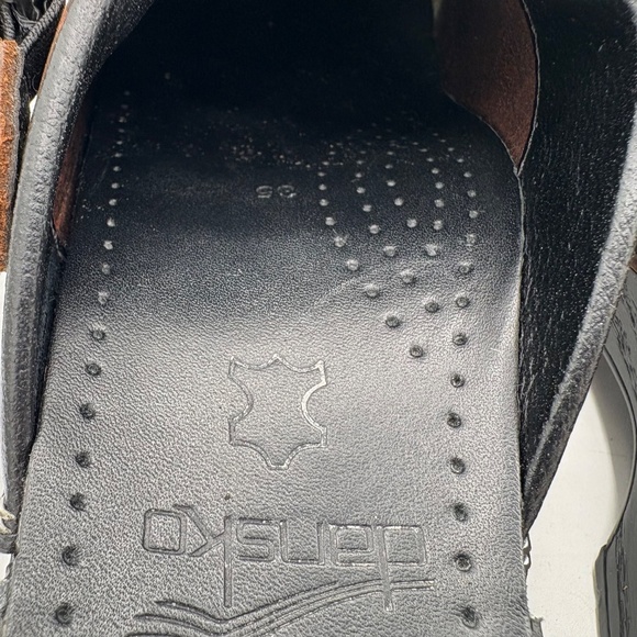 Dansko Mules Women Size 4.5-5 US 35 EU Brown Oil Ingrid Antique Comfort Shoes - Picture 8 of 14